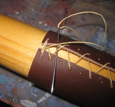 Leathering Oars and Spars
